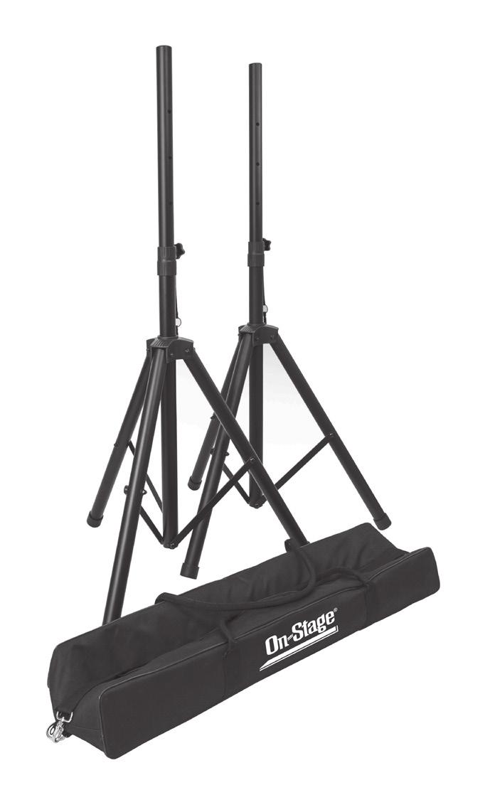 All-Aluminum SPeaker Stand Pack SSP7950 10634 Application: Reversible shafts. Includes: One speaker stand bag.