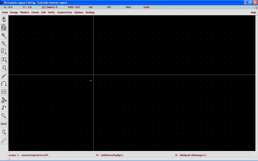 3.1 Setting up the Environment Before you start doing your layout, you need to setup the grid size of the cellview so that each grid will correspond to a dimension that will make the layout process