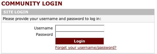 Enter your username and password (which are the same as when you