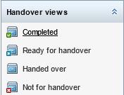 GoPro.net 2.8.7 8 Handover Module GoPro.net now has a Handover module, where completed cases can be archived. Only users with the Archivist role have access to the Handover module. 8.1 Handover views The Handover module has 4 handover views: Completed, Ready for handover, Handed over and Not for handover.