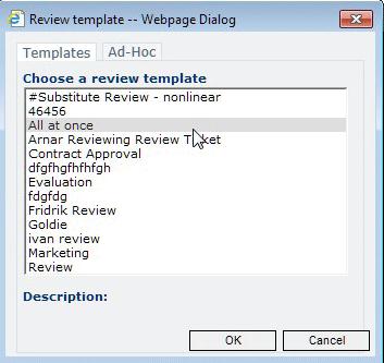 Whether a review is linear or nonlinear can be set up in the Review template in the Administration console.