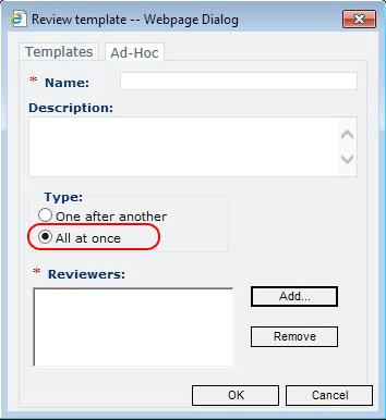 Click on the Review tab. 3. The review status is displayed, including an overview of Reviewers and Review managers.