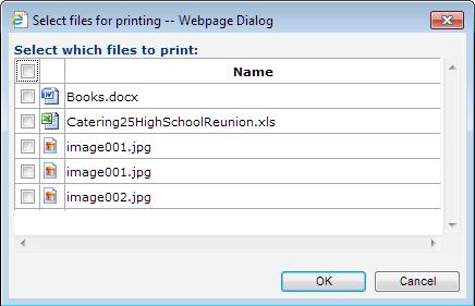 You can select to directly print the list or you can click on the Create PDF button and print them in PDF format. 5.