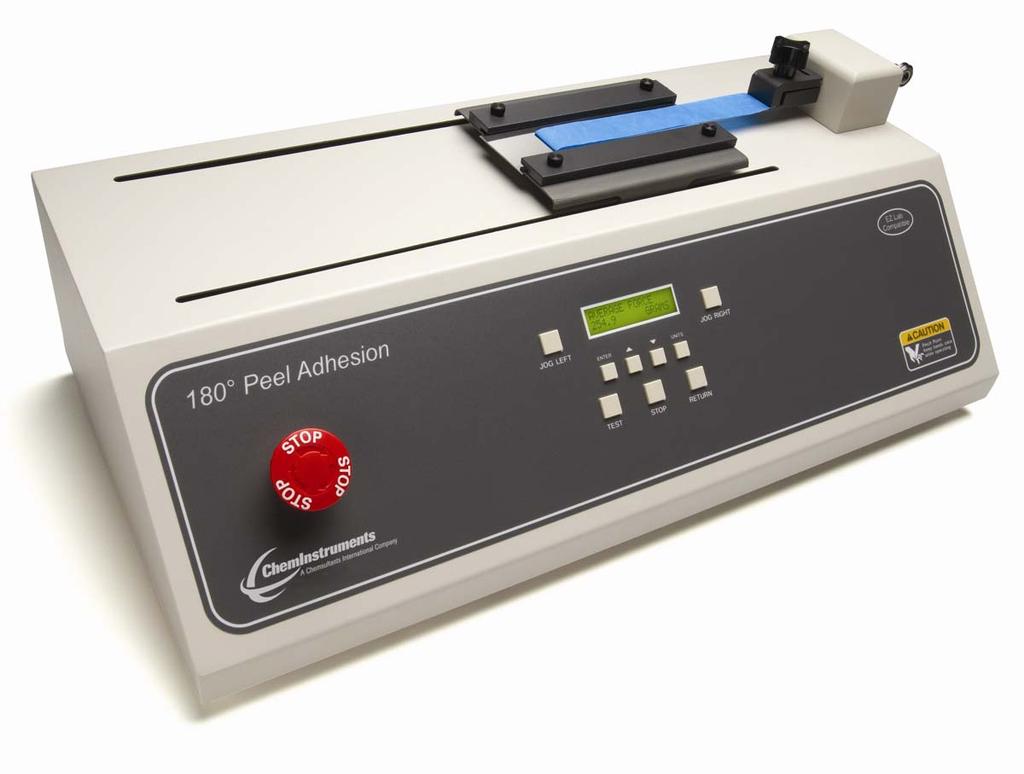 KEY COMPONENTS (See Photo 1 PA-1000-180 Key Components) POWER SWITCH is located on the back panel of the 180 degree peel tester at the lower left hand side.