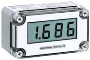 alternating rate/total display Open collector alarm or pulse output Shallow depth enclosure 3.2" behind panel Loop Leader - + Series PROCESS Input: 4-20 ma : 3½ digits, 1.0" (25.