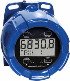 EXPLOSION-PROOF INSTRUMENTS FEET & INCHES MODBUS SCANNER Input: Modbus RTU : 0.6" (15.24 mm) feet & inches upper display; 7 alphanumeric character lower display 0.4" (10.