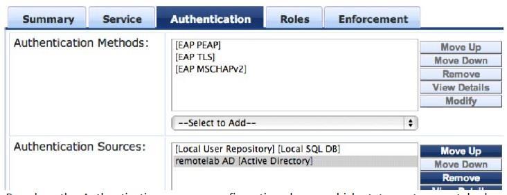 Question: 1 Based on the Authentication sources configuration shown,