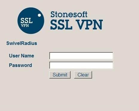 Stonesoft login page