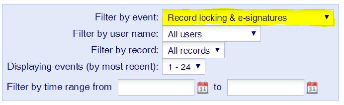 When you look at the record again, you will see the following: Similar to the record locking functionality, the e-signature history is also stored in REDCap's data audit trail on the Logging page.