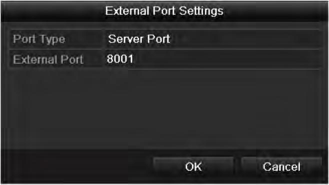 2) External Port indicates the port No. for port mapping in the router. 3) The value of the RTSP port No.