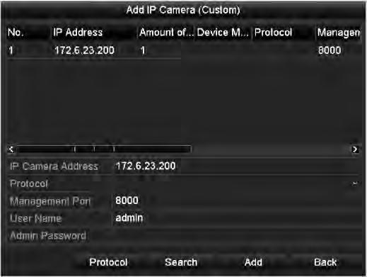 Explanation of the icons: Icon Explanation Icon Explanation Edit basic parameters of the camera The camera is connected; you can click the icon to get the live view of the camera.