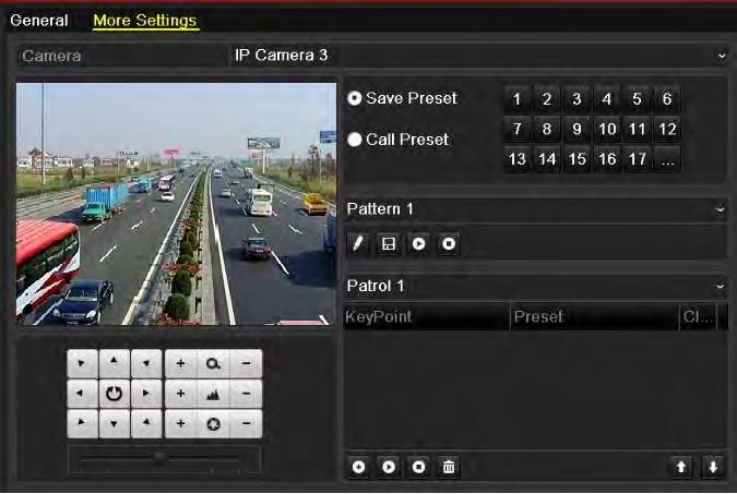 4.2 Setting PTZ Presets, Patrols & Patterns Before you start: Please make sure that the presets, patrols and patterns should be supported by PTZ protocols. 4.2.1 Customizing Presets Purpose: Follow the steps to set the Preset location which you want the PTZ camera to point to when an event takes place.
