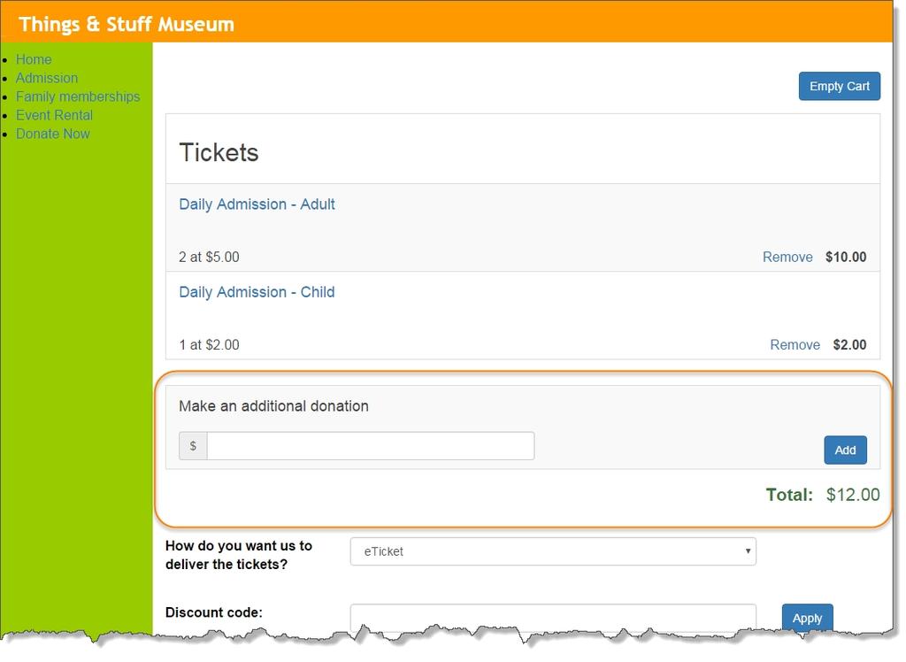 Program Forms From Web, you can create and manage web forms to allow website users to purchase tickets to your programs and events.