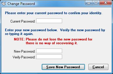 The current password is required to prevent others from changing the password without authorization. You may click to leave the current password unchanged.