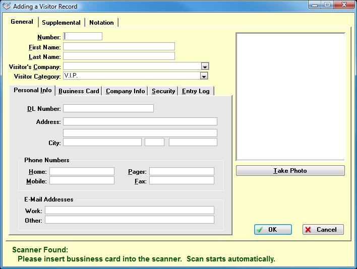 Visitor Keeper 2.30.09 - User Guide Visitor information is not limited to what is available on this tab.