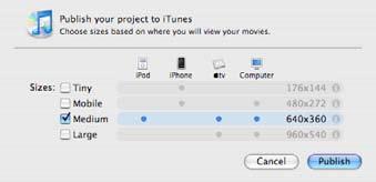 For more information on editing with imovie 09, please visit: www.apple.