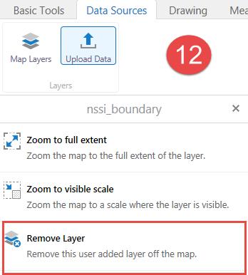 To see layer actions available for the layer you just added, click the sub-menu button (shaded blue in the diagram). 12.