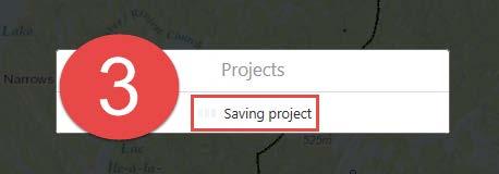 A dialogue window will open with a process bar demonstrating the project is
