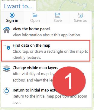 6.1.6 I want to Find data on the map 1.