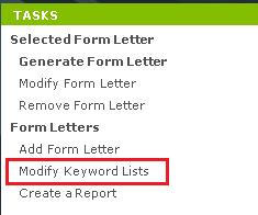 To modify keyword lists Newforma Contact Directory Quick Reference Guide If you have a Content Administrator s permissions you can also modify keyword lists from the Newforma