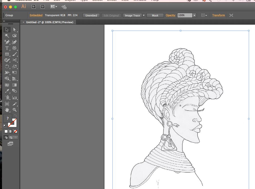 Trace a Simple Illustration/Image 1. Open Adobe Illustrator 2. Go To File > Place > Browse & Select Your Scanned Image 3.