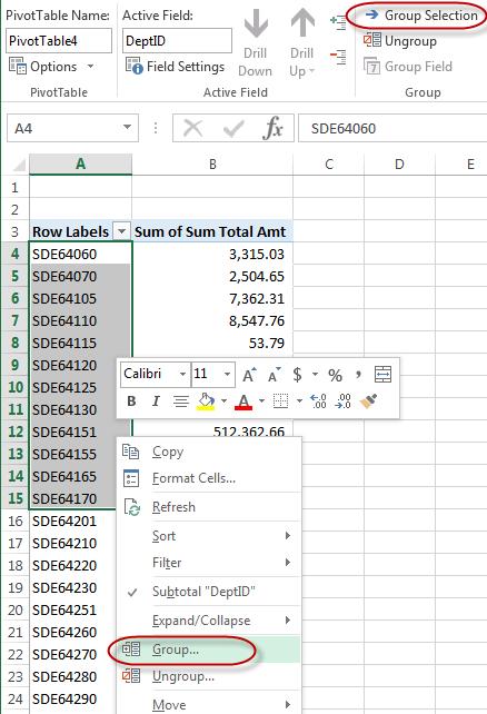 The names given by Excel are the default names and can be changed.