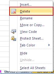 If you don t want to keep the new tab, it may be deleted by right-clicking the tab and selecting Delete.