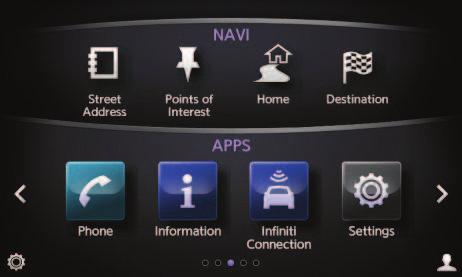 3. Reset App Data and Settings as follows: For vehicles with Navigation first select the right arrow ( > )
