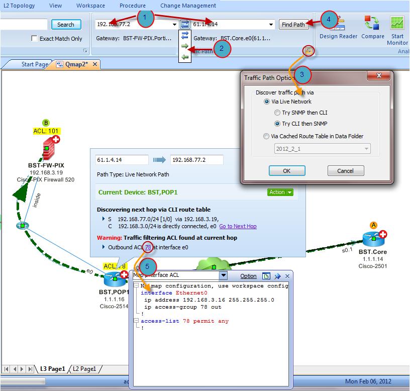 4.1 Map an Application Path Discover and map the application path (L3 and L2) between two end points Troubleshoot a slow application Document critical applications 1.