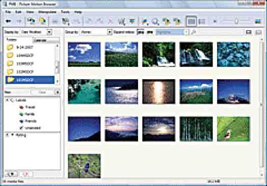Copying images to your computer using the Picture Motion Browser Viewing images on your computer When importing is complete, the Picture Motion Browser starts.