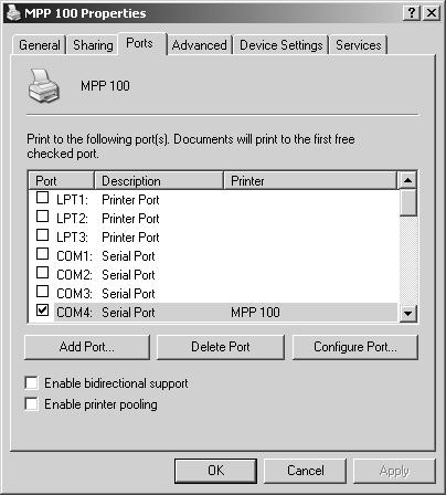 SOFTWARE Step 3. Disable the bidirectional support (Enable bidirectional support should not be checked).