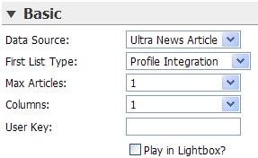 Similar to Ultra Video Gallery, UNA comes with a UNA-FreeArticleList module, you can use it in your user profile pages so it lists articles of this user, to do it please add it to your user profile