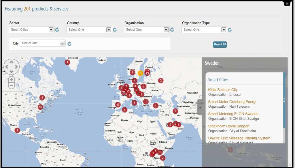 Smart Cities tracker Launched in September 2012, the tracker compiles a unique knowledge base of mobile smart city projects around the