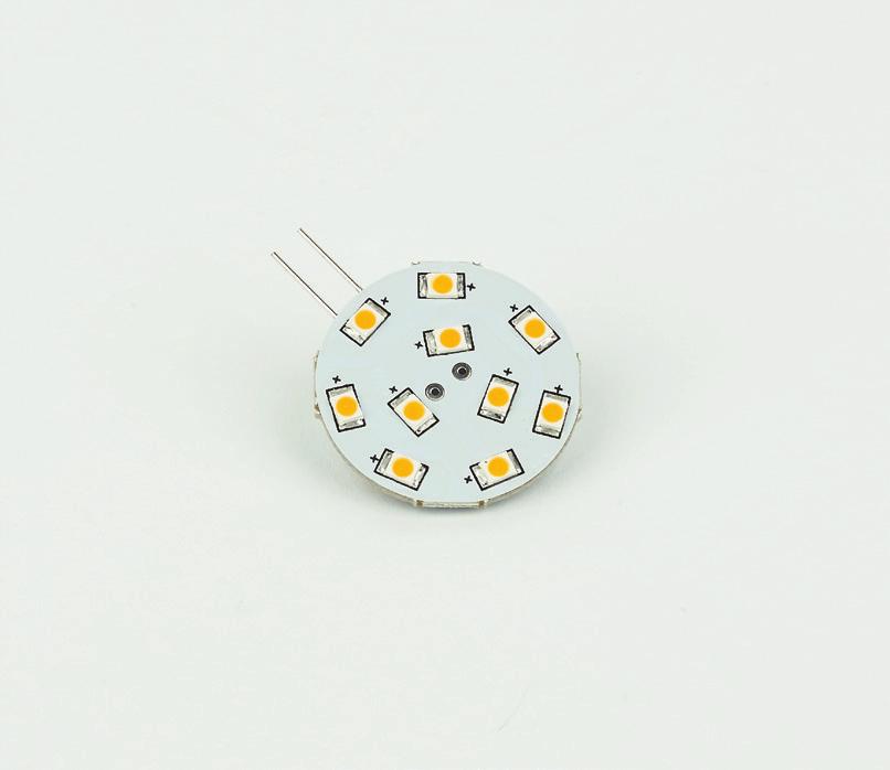 6mm) Application: bunk, reading or chart lights with back pin halogen sockets., Cool 20W Power consumption 3.
