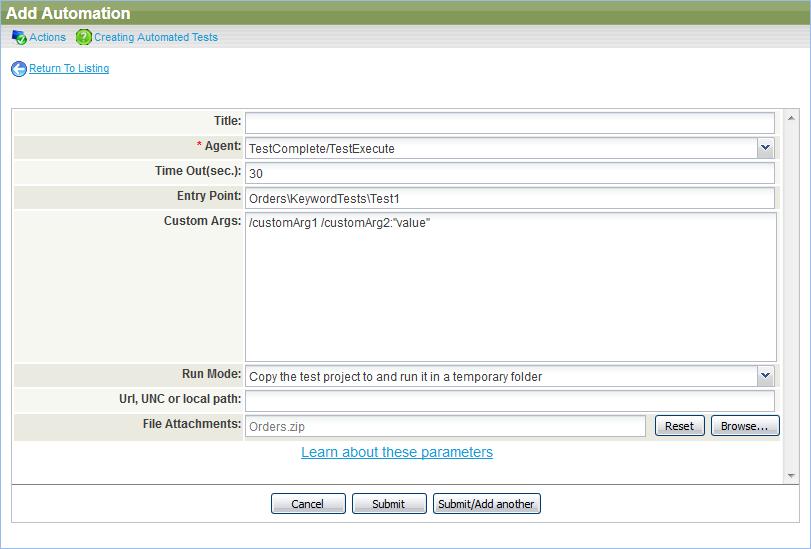 2. Prepare Your Test Library Test In Test Library, open an existing Test for the TestComplete project suite or add a new Test. Select a Default Host Name.