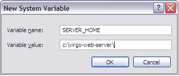 Enter SERVER_HOME as the Variable name and the