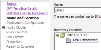 Step 2: Select File > Deploy OVF Template. Step 3: Click Browse, find the location of the.ova file, click Open, and then click Next. Step 4: Click Next.