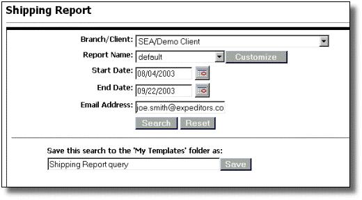 Distribution Help Shipment Reports Shipping Reports Overview Distribution Help>Shipping Reports Overview The Shipping Reports page in Distribution allows you to initiate a report request for orders &