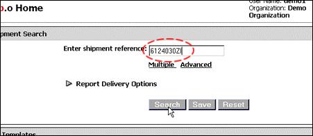 Transportation Help General Shipment Searches Transportation Help > General Shipment Searches exp.o allows you to track a shipment by using nearly any type of reference number.