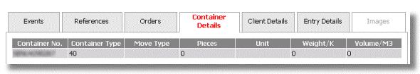 Container Details Once you are viewing your shipment, you can access information regarding the container holding your items.