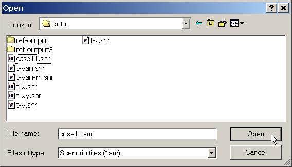 included in the scenario. See the next section for details on how to open, modify and save the data files. 5.