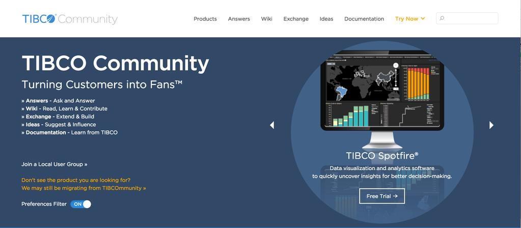 TIBCO Community the platform for our users TIBCO