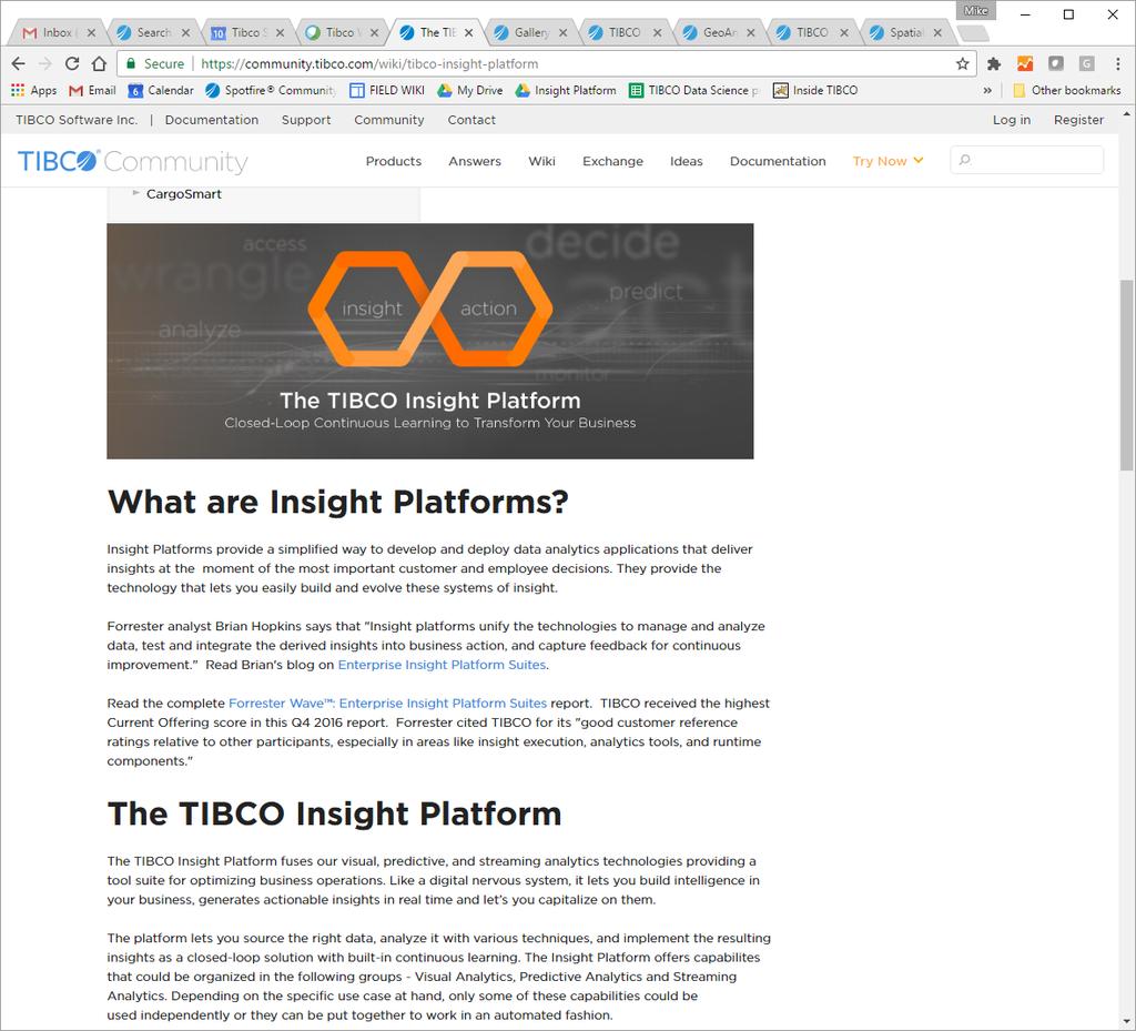 Insight Platform Wiki Page What is an Insight PlaKorm?