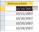 a. SELECT City, Manager FROM Store, Delivery WHERE DeliveryDate = #10/10/2007# AND Store.StoreNumber=Delivery.
