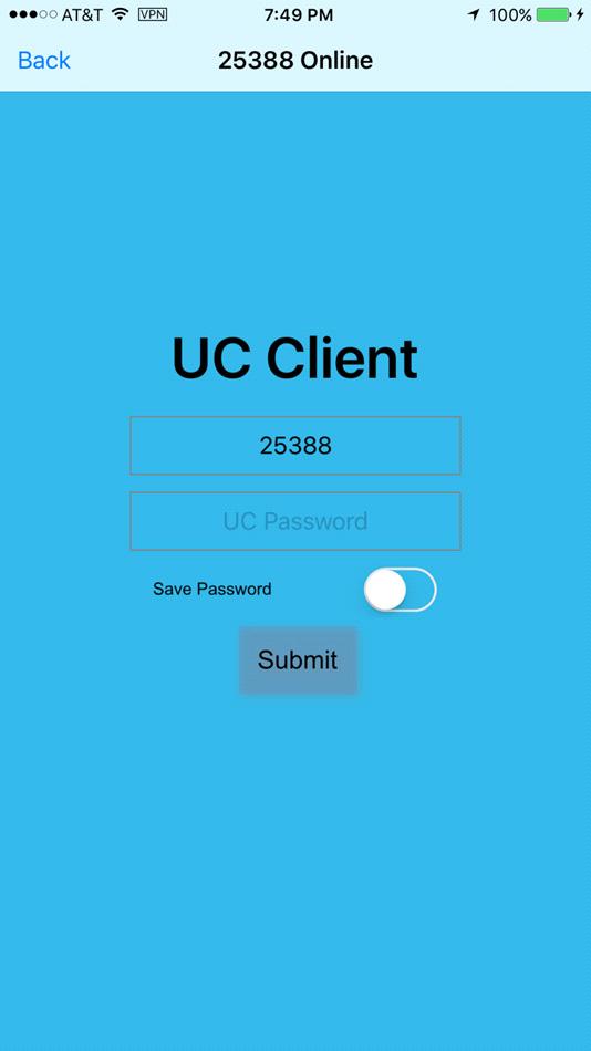 Multiline Client Application Screen Layouts 3-13 UC Client Selecting the UC icon invokes the UC application available on