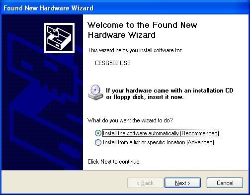 1. Installing the Software u Windows XP Users 1.