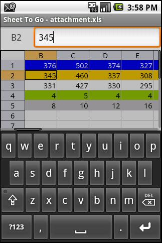 To add to existing text, select a cell and tap in the formula bar; an insertion point will be inserted into the formula bar and text and now be added and edited.