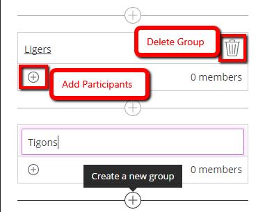 Breakout Groups To divide a large group of attendees into smaller subgroups, start by clicking the Breakout Groups link in the Interact section of the Share Content pane.