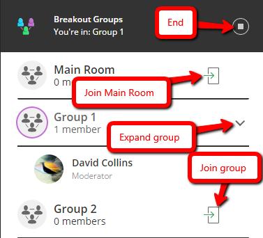 A checkbox near the top of the pane determines whether non-moderator users may switch from one group to another.