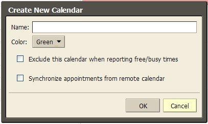 Creating Calendars Select the